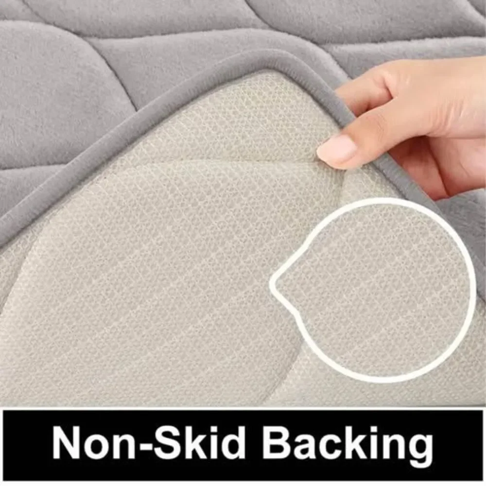 Colorxy Memory Foam Bathroom Rugs - Water Absorbent, Super Soft Non-Slip Bath Ma